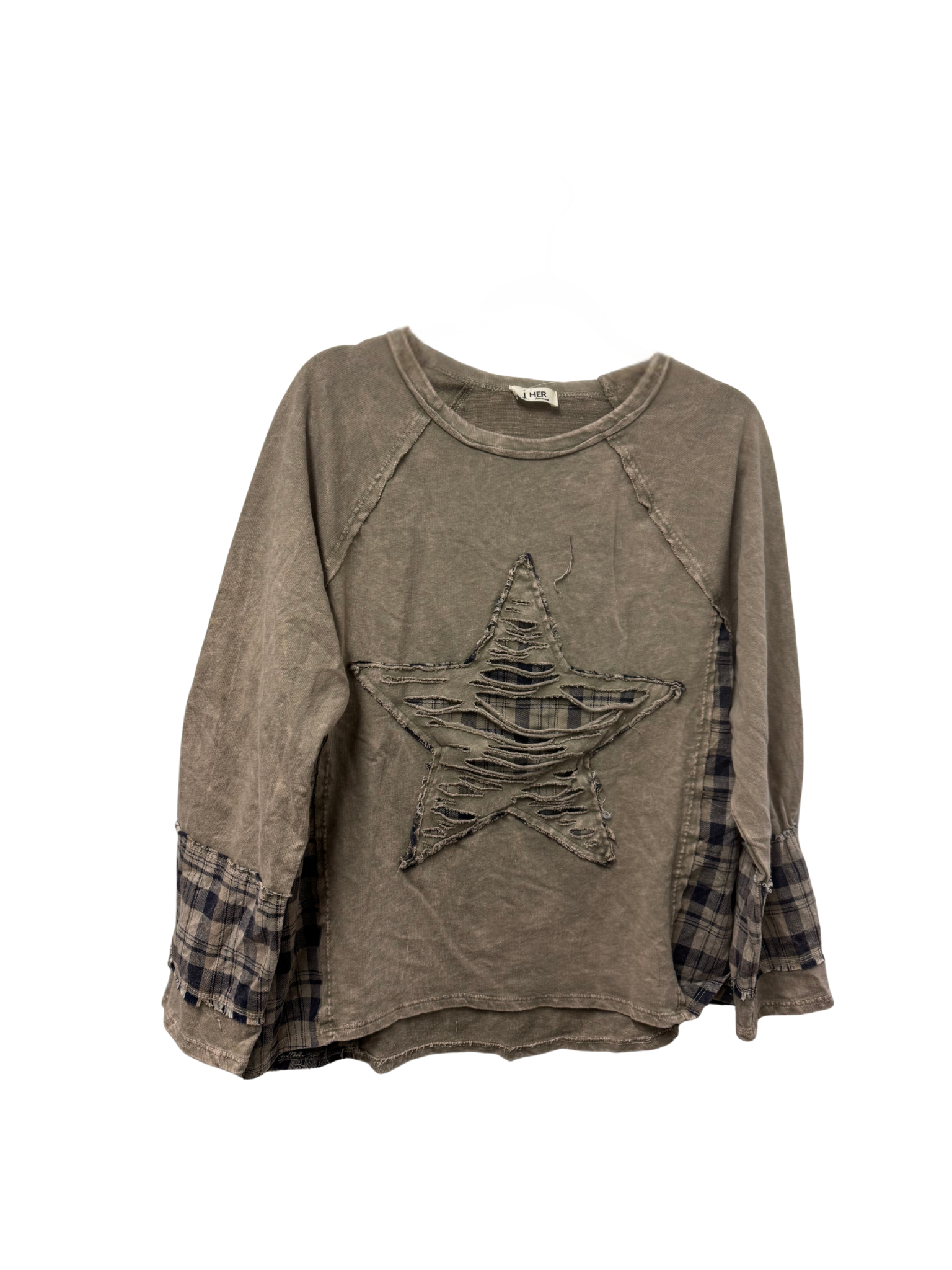 Heather's Star Patch Top *FINAL SALE*