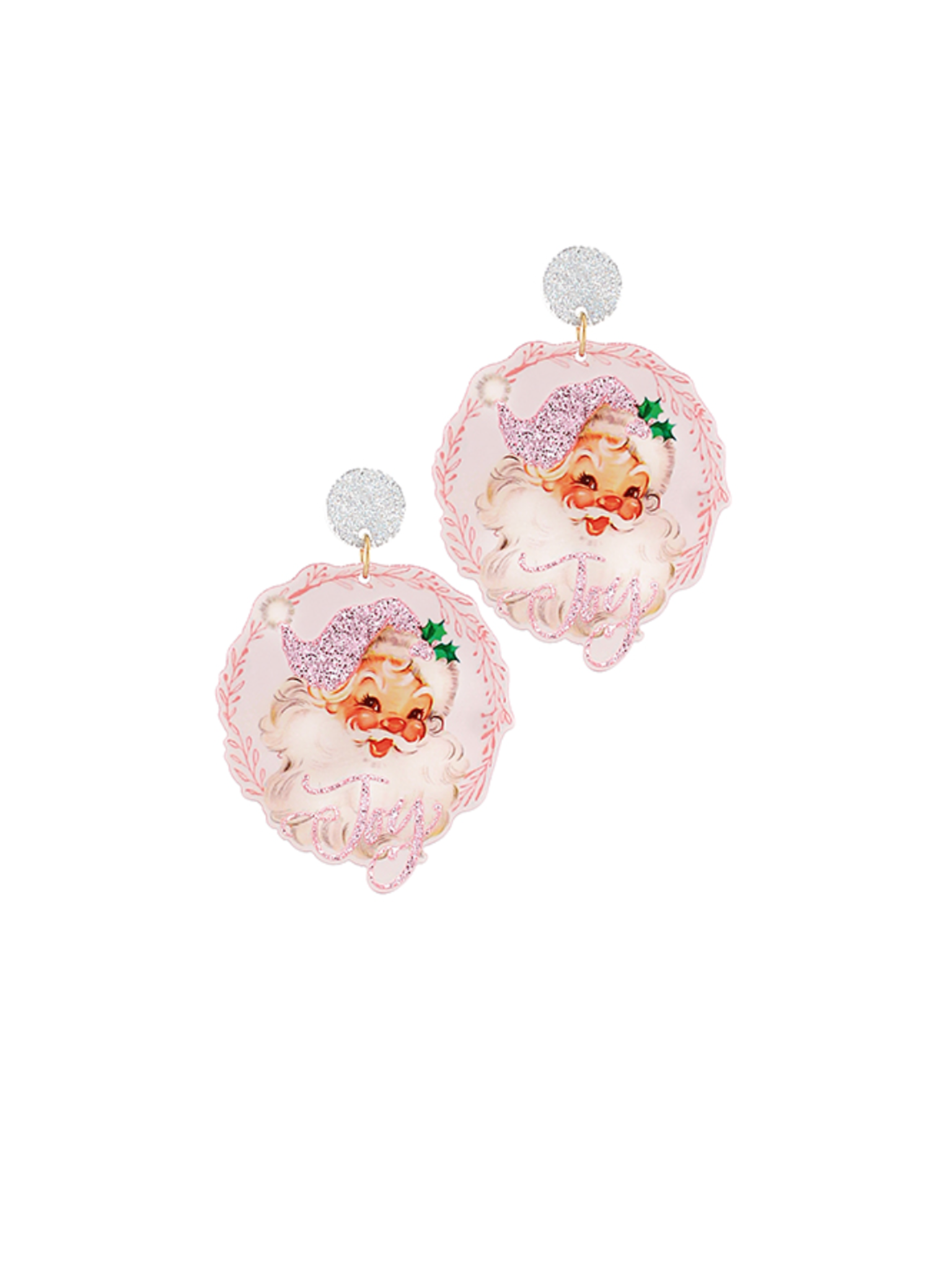 Pink Santa Earrings*Final Sale