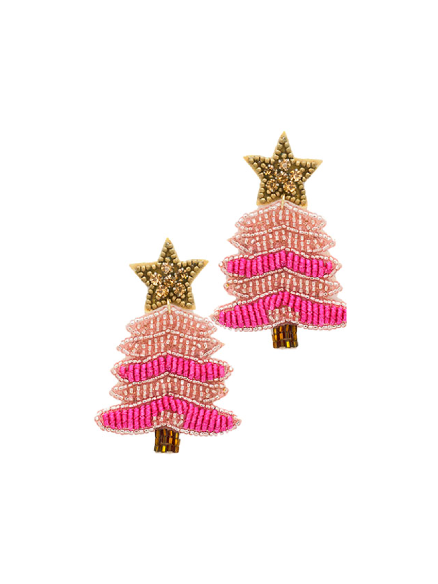 Christmas Tree Beaded Earrings*Final Sale