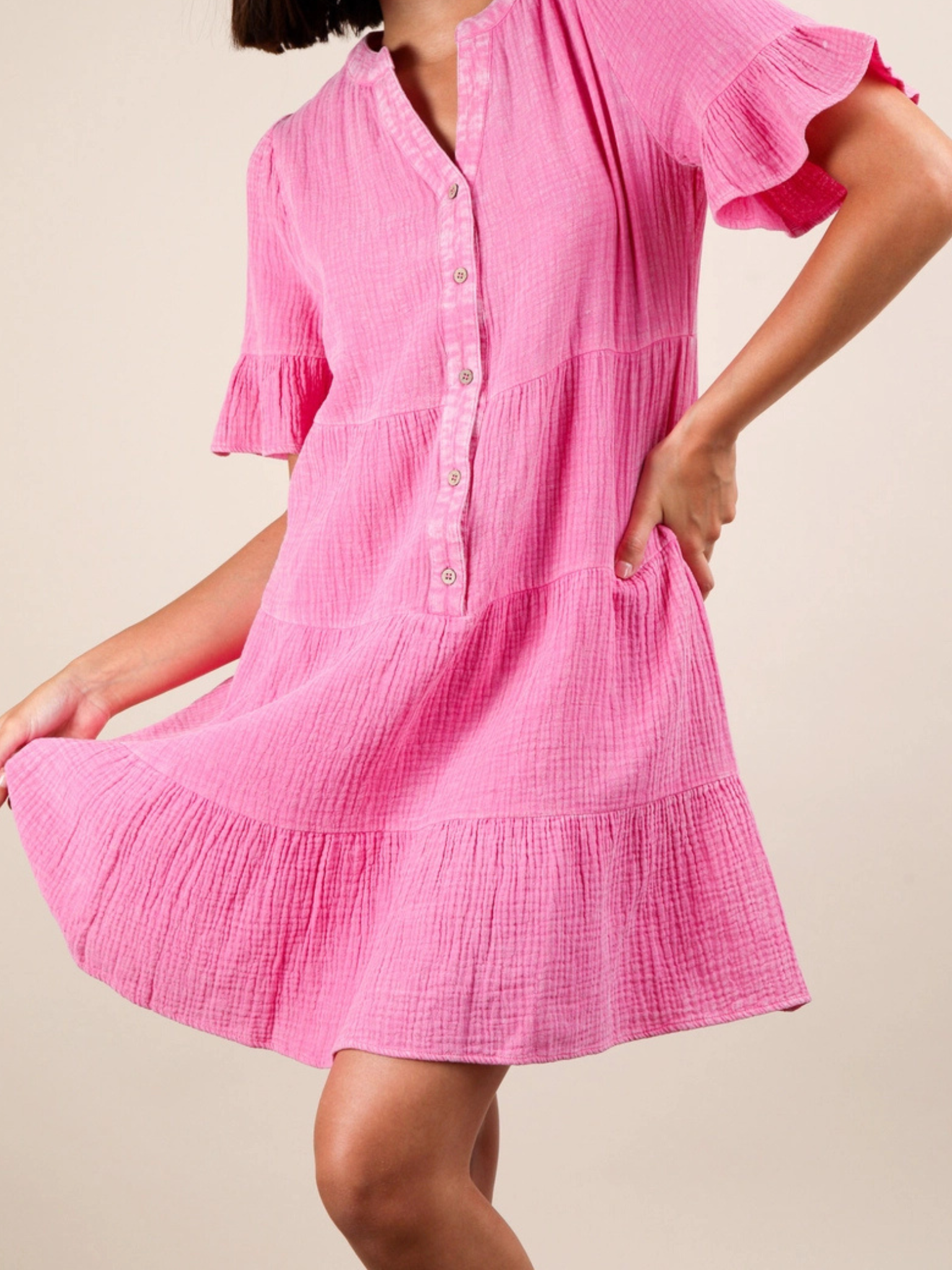 Baby Doll Pink Dress*