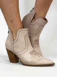 Cream Crackle Smoke Show Booties by Corkys