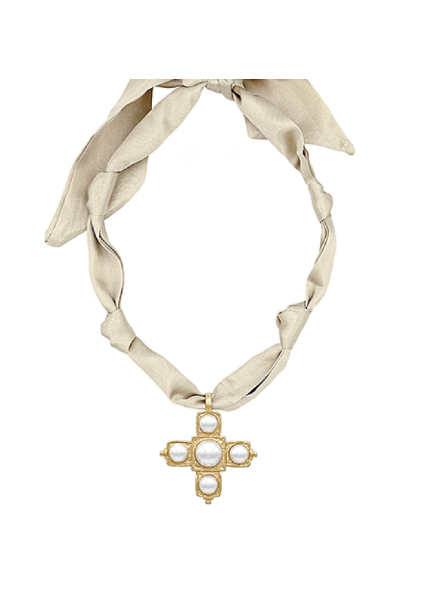 Just For Me Cross Scarf Necklace