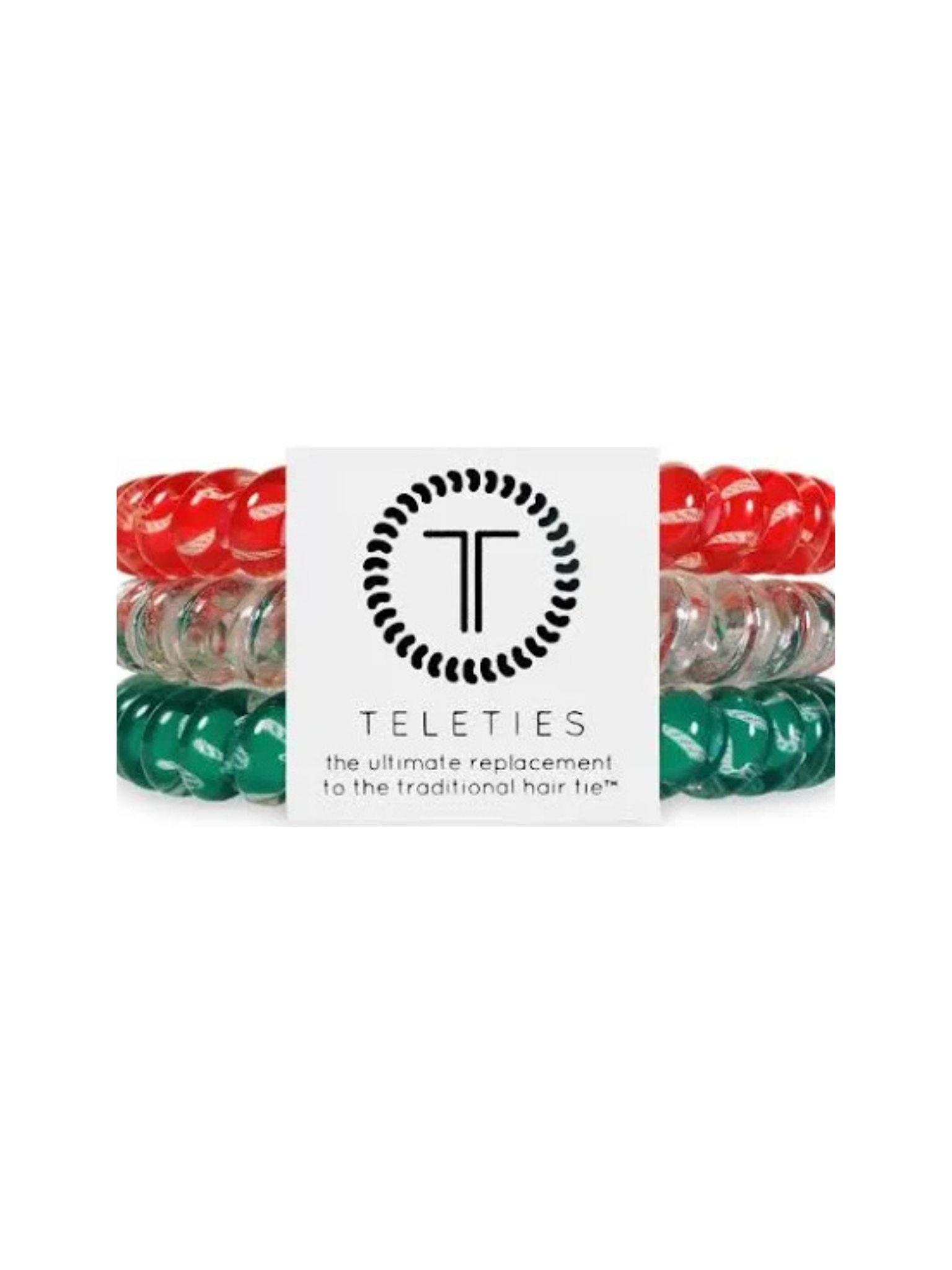 Teleties Hair Ties Christmas Styles- Large*final sale