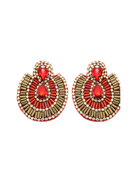 Red Beaded Earrings*Final Sale