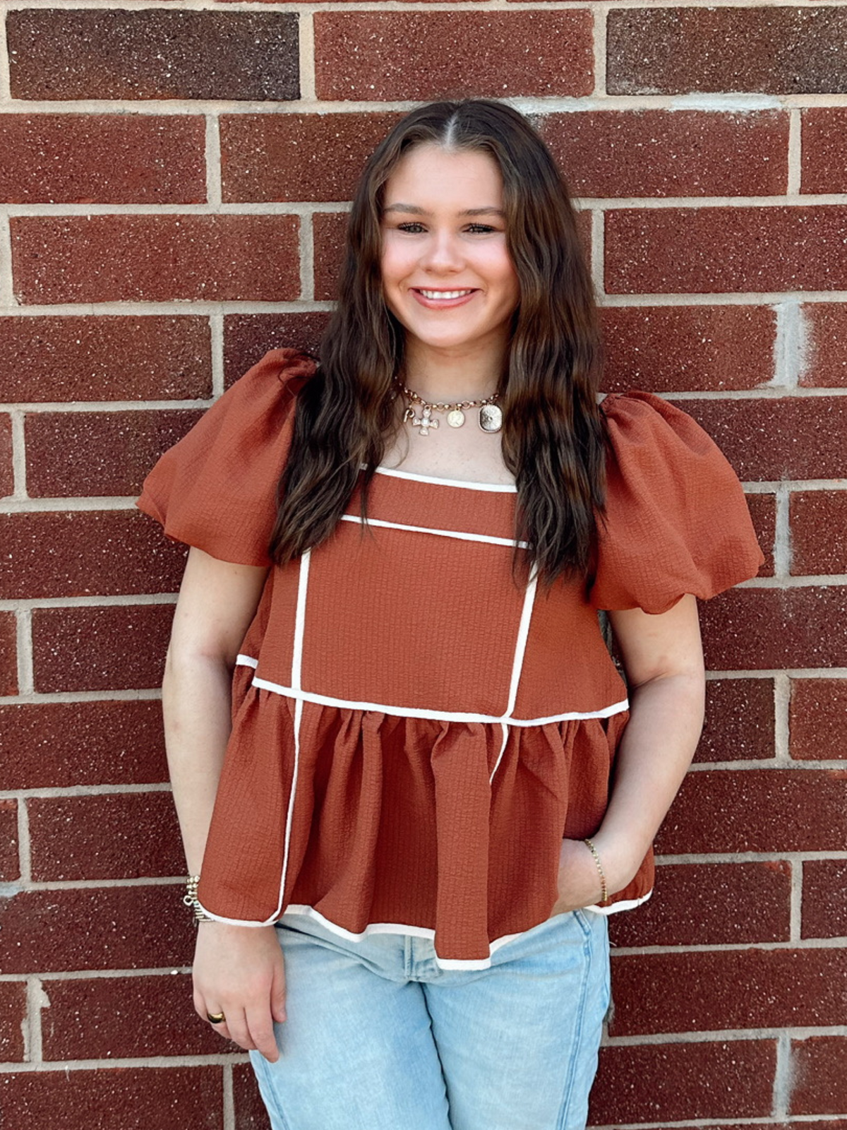 Maple Avenue Square Neck Top