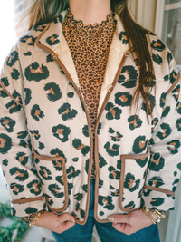 Sassy Leopard Quilted Jacket *FINAL SALE*
