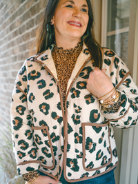 Sassy Leopard Quilted Jacket *FINAL SALE*