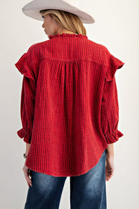 Take Me to Town Blouse by Easel*Final Sale