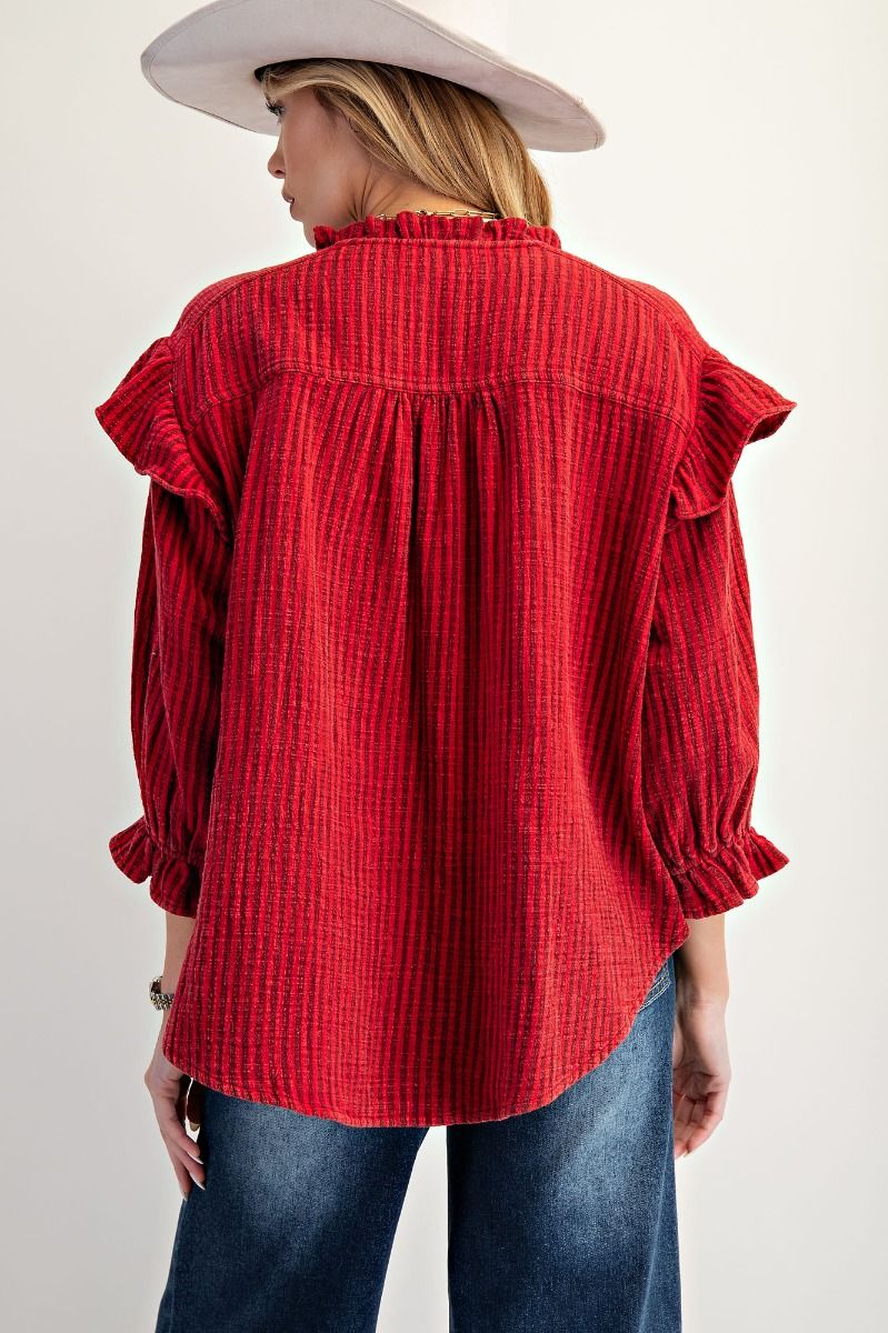 Take Me to Town Blouse by Easel*Final Sale
