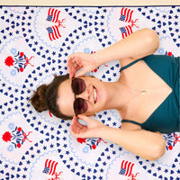 XL Quick Dry Beach Towel All American Darling Collection