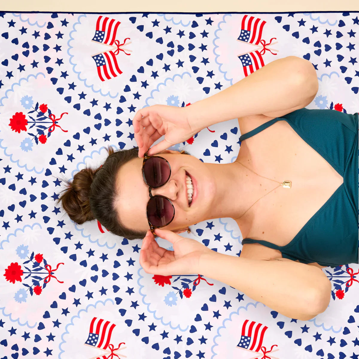 XL Quick Dry Beach Towel All American Darling Collection