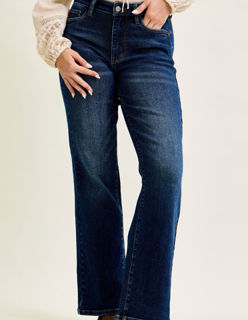 Mid Rise Alex Bootcut Jeans with Cowgirl Seaming