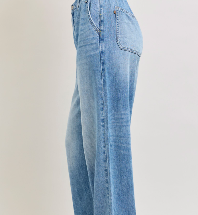 Judy Blue High Waist Baggy Elastic Jeans