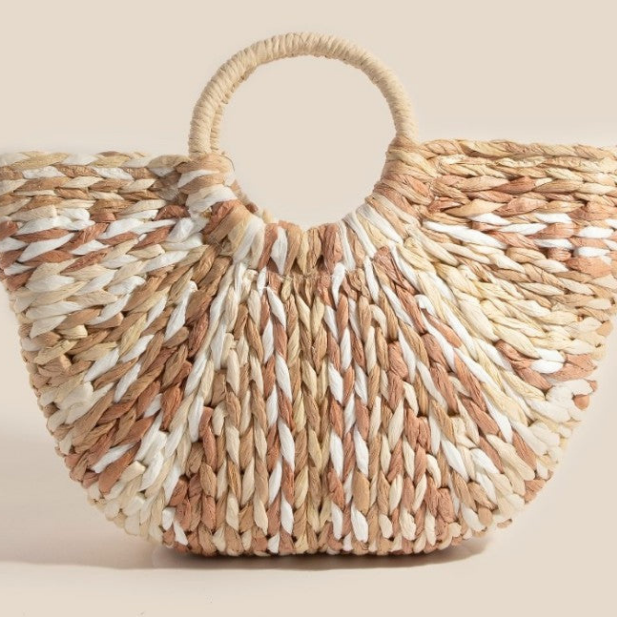 Straw Sunburst Handbag