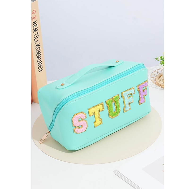 Varsity Letter Travel Cosmetic Bag