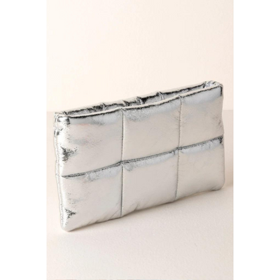 Skyler Metallic Zip Pouch
