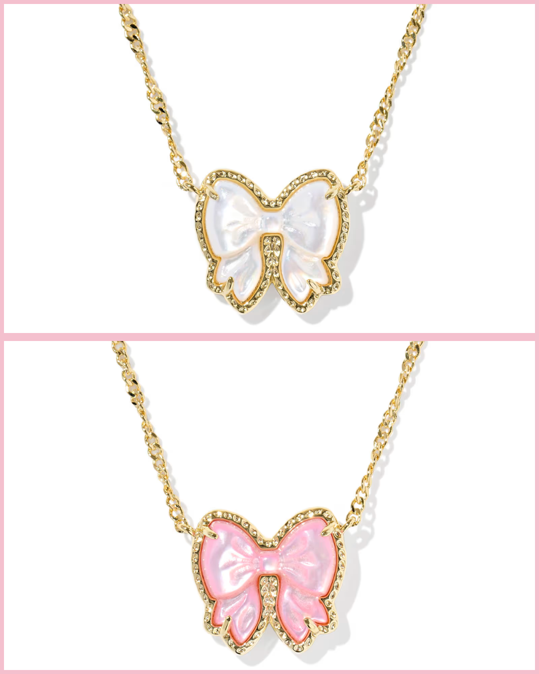 The Haley Bow Short Pendant Necklace *FINAL SALE*