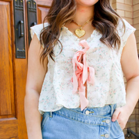 Roses and Ruffles Top*FINAL SALE*