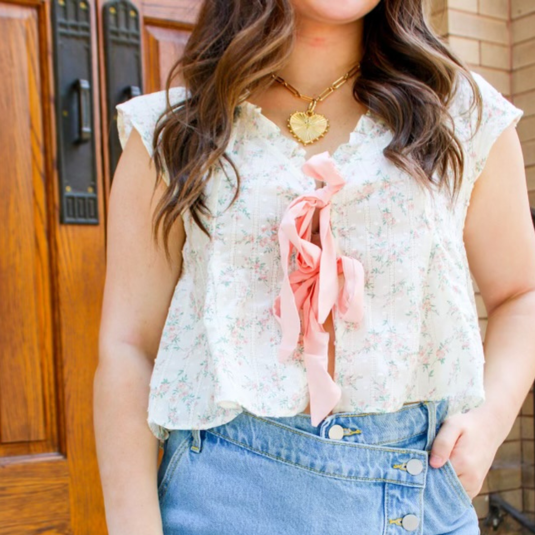 Roses and Ruffles Top*FINAL SALE*