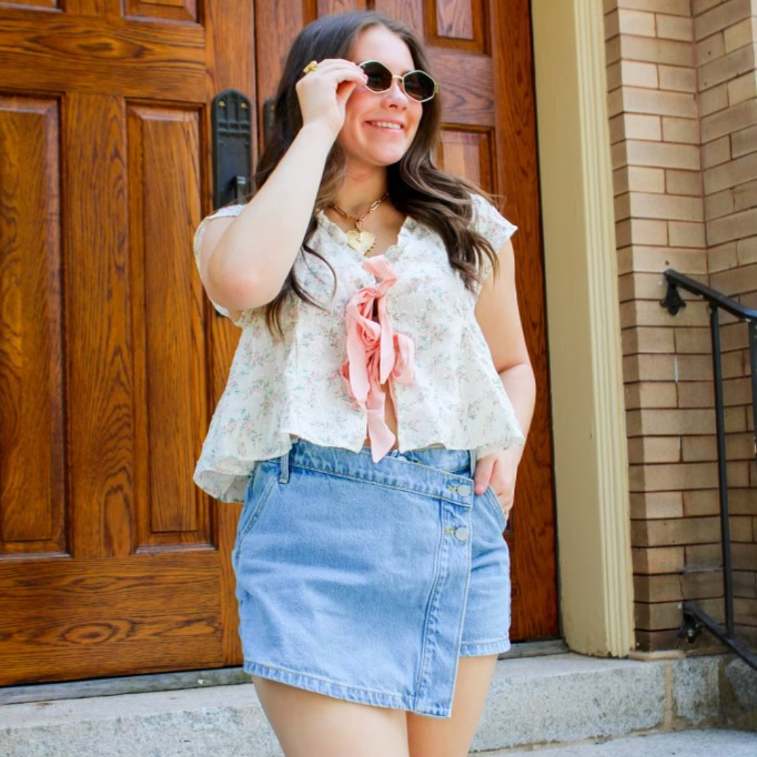 Roses and Ruffles Top*FINAL SALE*