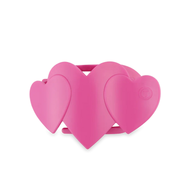 Valetines Day Heart Clip by Teleties Pink