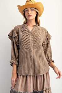 Take Me to Town Blouse by Easel*Final Sale