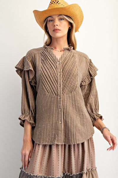 Take Me to Town Blouse by Easel*Final Sale