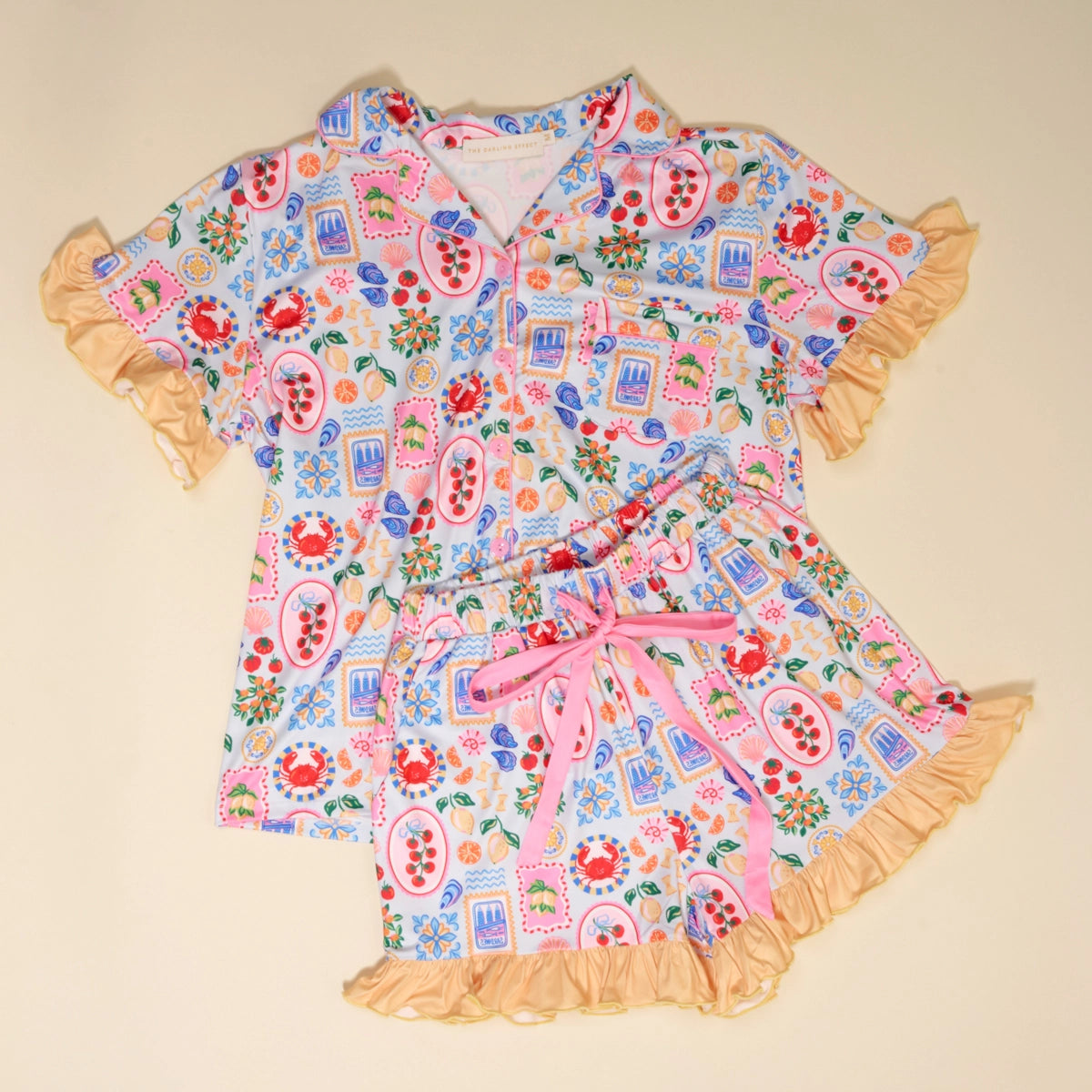 Slumber Party Pajama Shorts Set