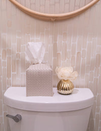 Sweet Grace Plaid Flower Diffuser | Metallic Vessel