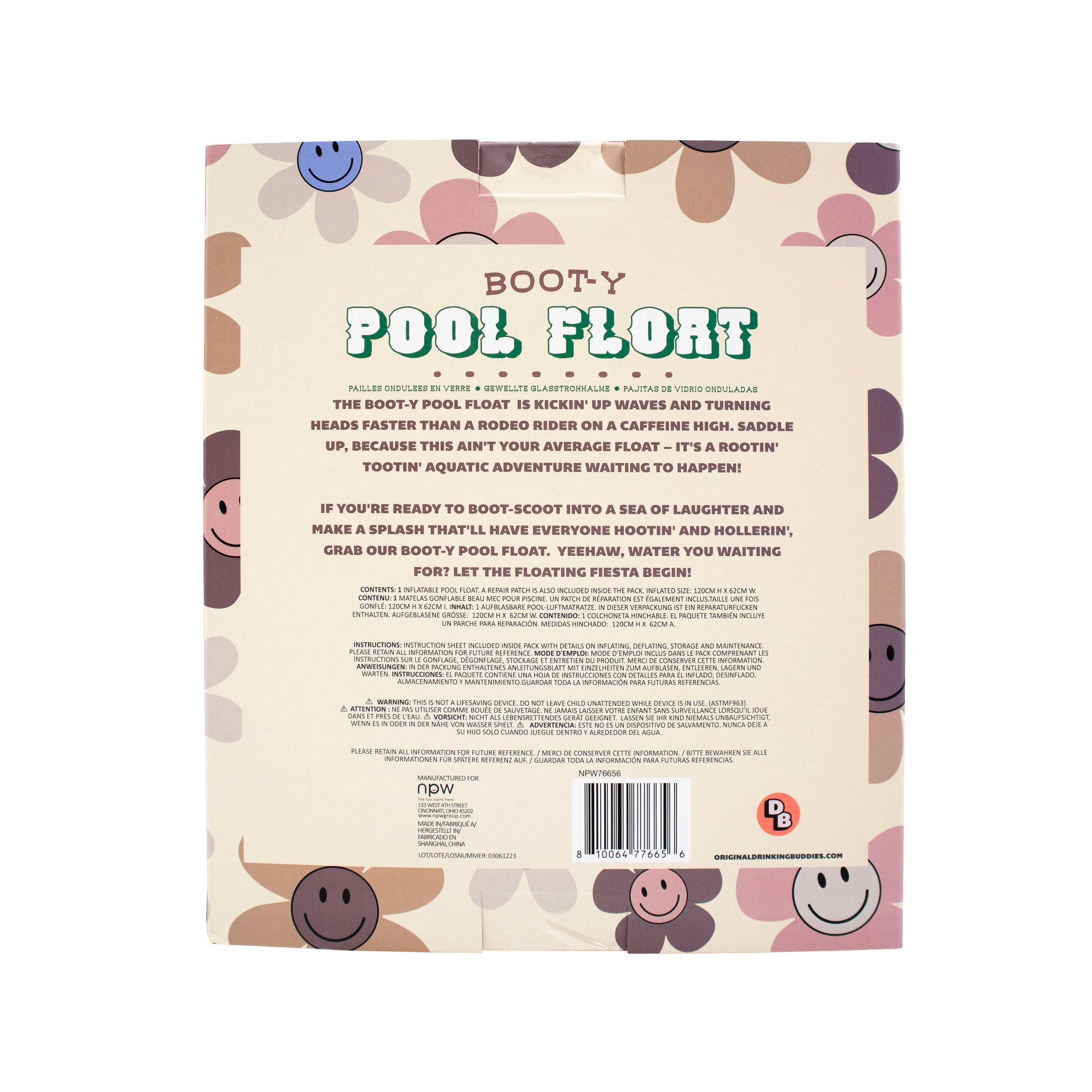 Western Pink Cowboy Booty-Y Pool Float