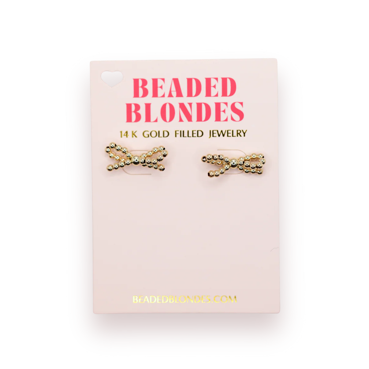 Gold Bow Earrings