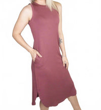 Marsala Sleeveless Midi Dress by Staccato*Final Sale