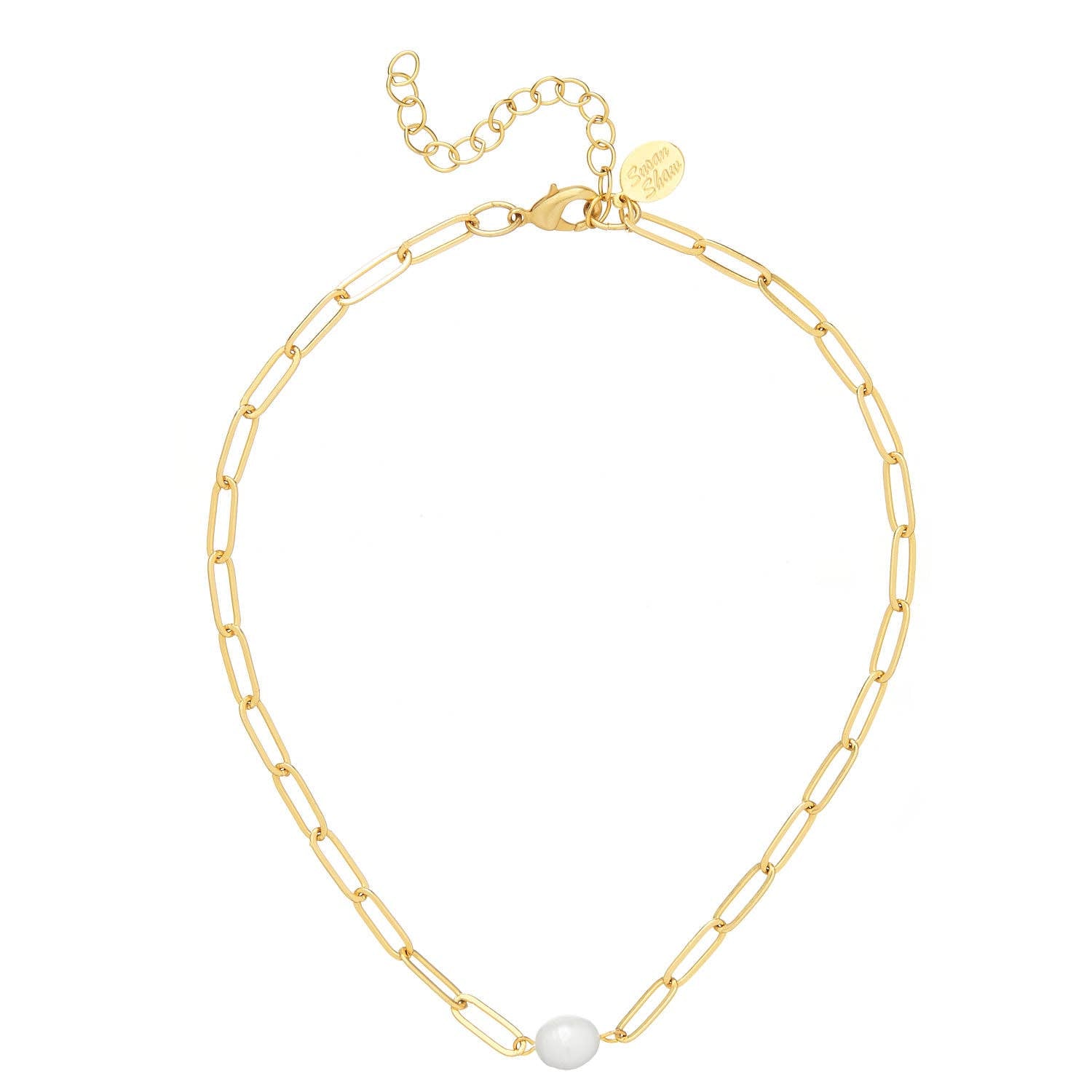 Susan Shaw Pearl Penny Necklace
