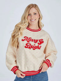 Merry and Bright Crewneck*Final Sale