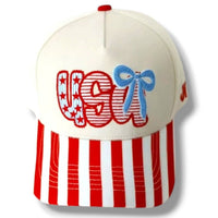 USA Bow Stripe Cap