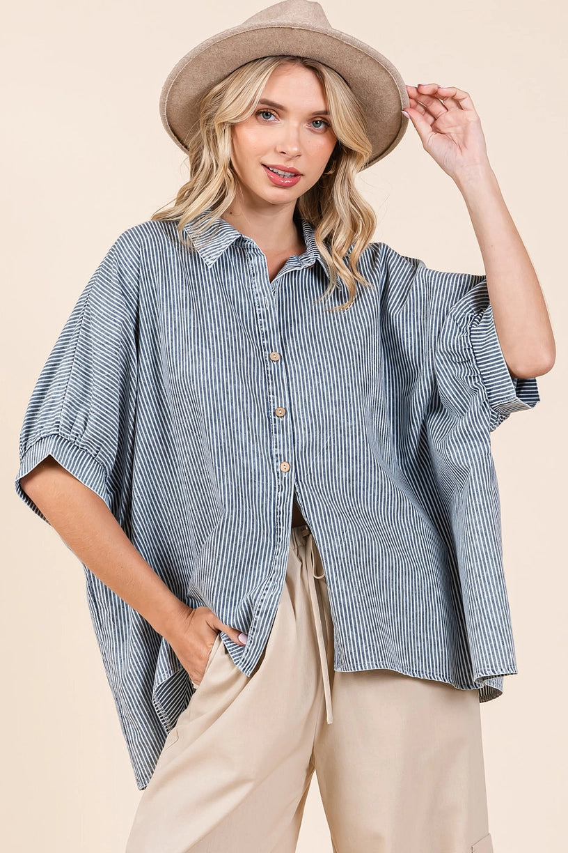Dolman Button Down Shirt