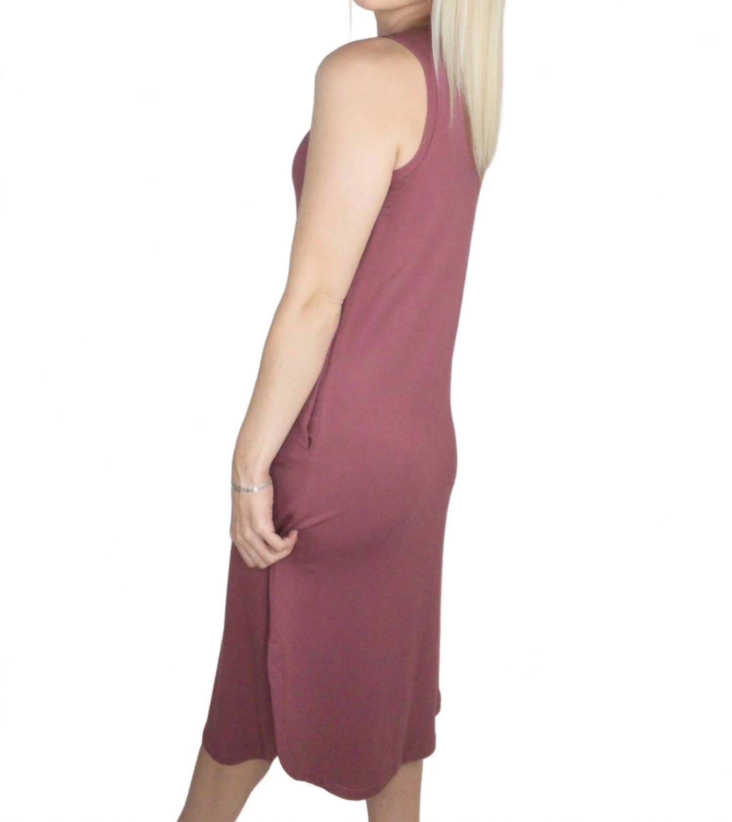 Marsala Sleeveless Midi Dress by Staccato*Final Sale