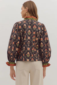 Bree's Floral Blouse by Entro*Final Sale