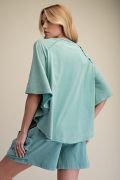 Dolman Sleeve Washed Loose Fit Top
