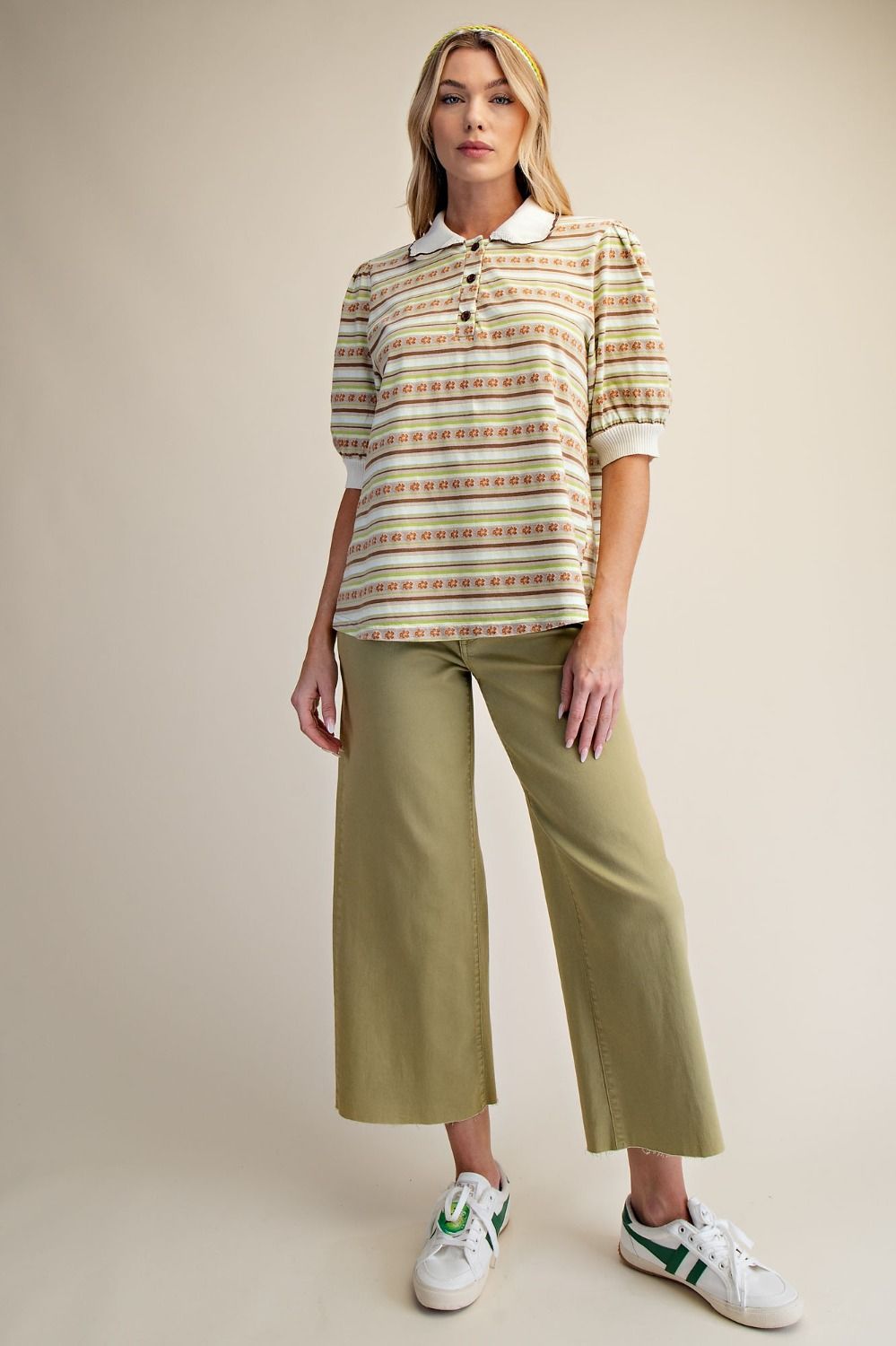 Short Sleeve Stripe Top