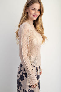 Be Happy Lace Top by Easel