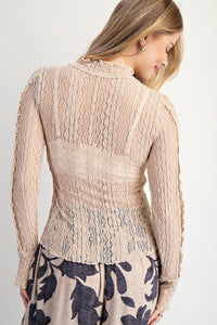Be Happy Lace Top by Easel