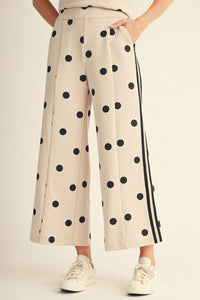 Classic Charm Polka Dot Wide Leg Pants