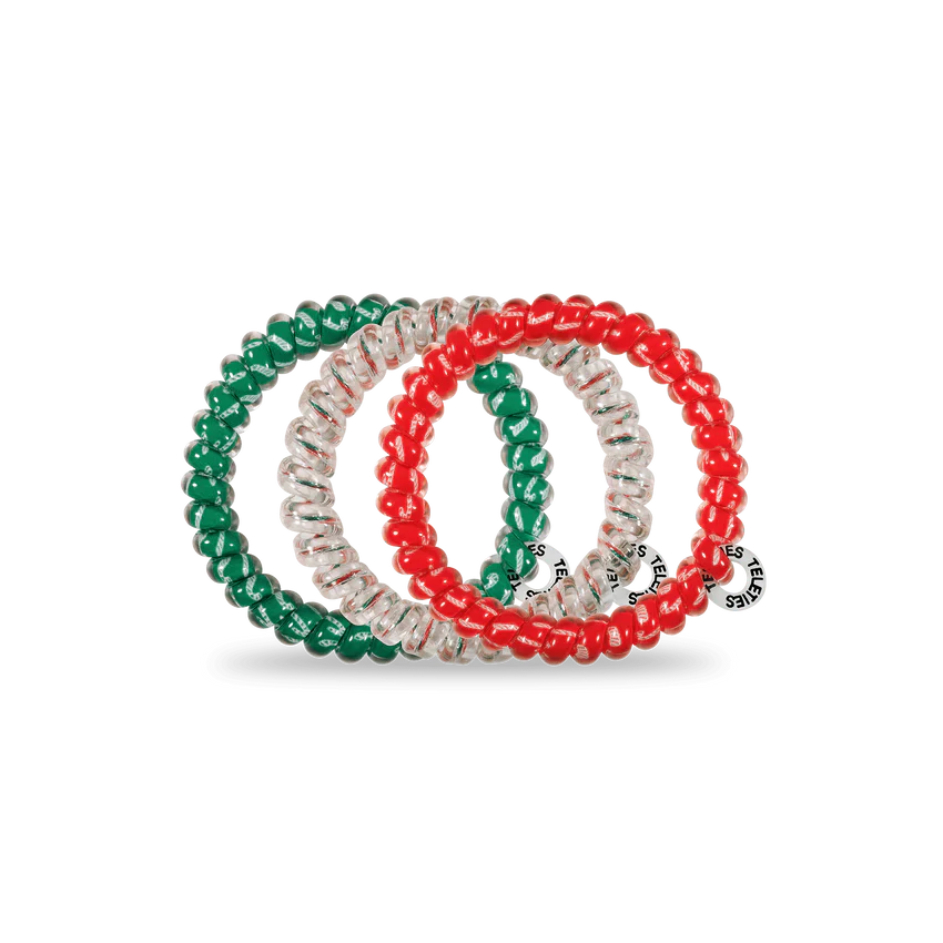 Teleties Hair Ties Christmas Styles- Large*final sale