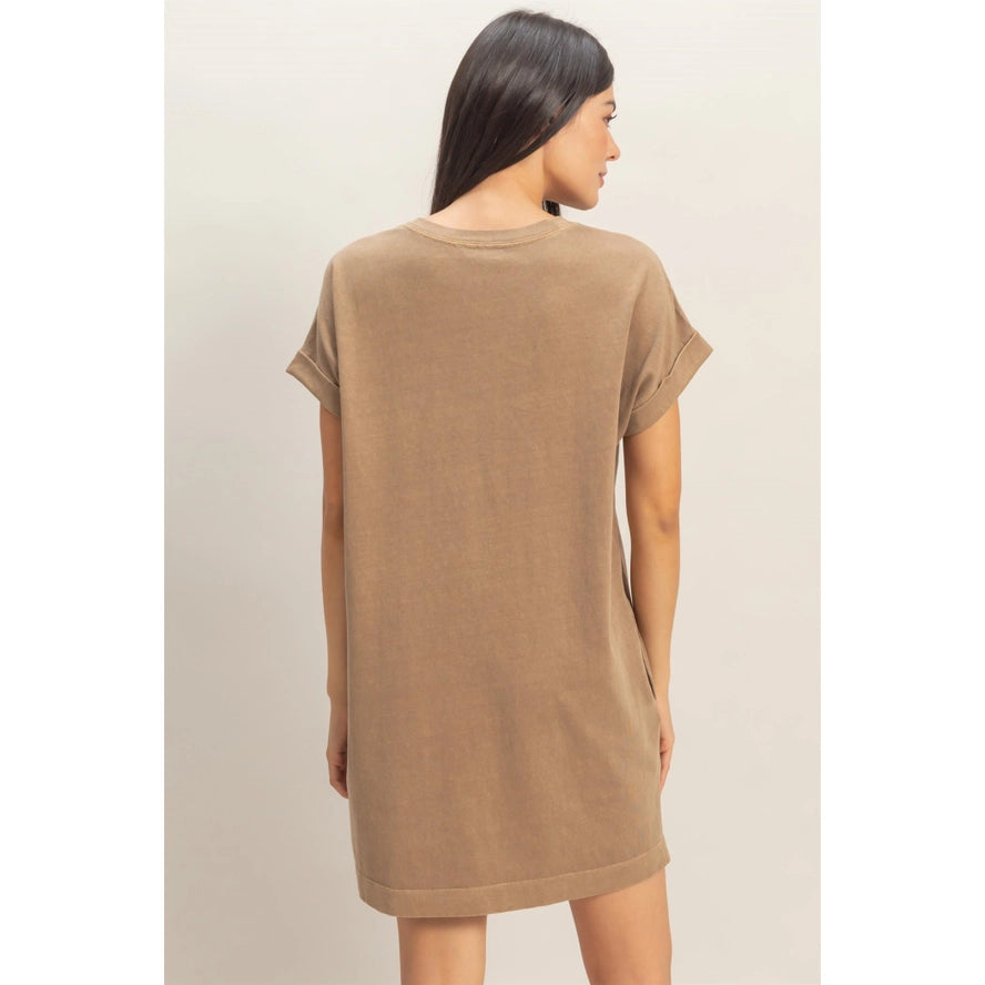 Round Neck T-Shirt Mini Dress