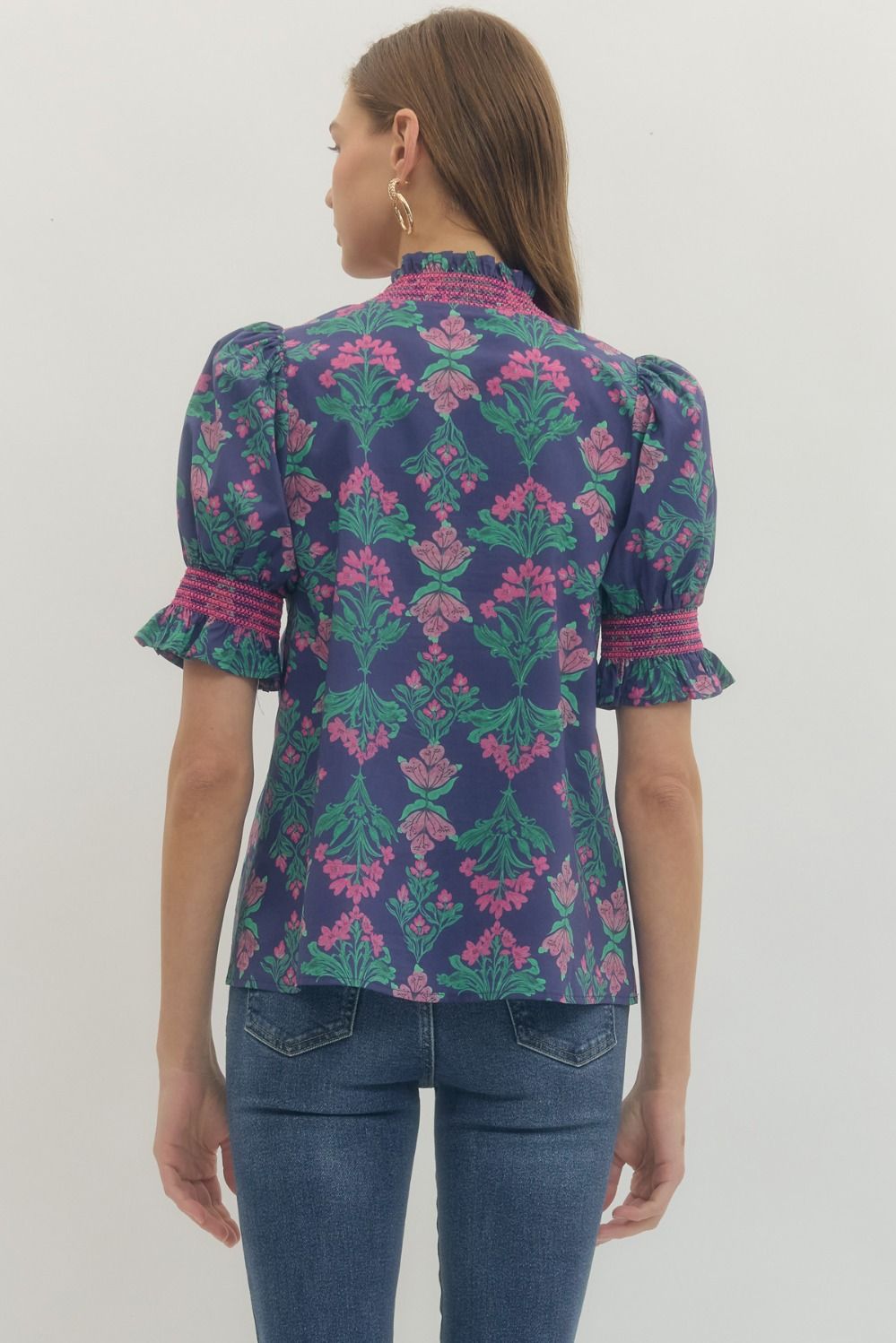 Poppy Puff Sleeve Top