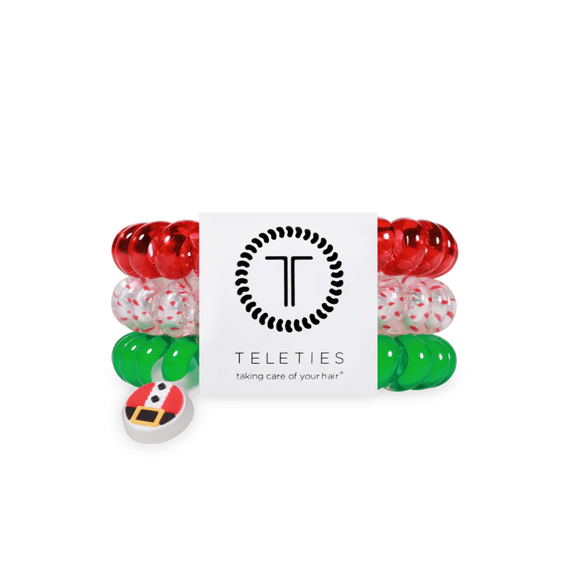 Teleties Hair Ties Christmas Styles- Large*final sale