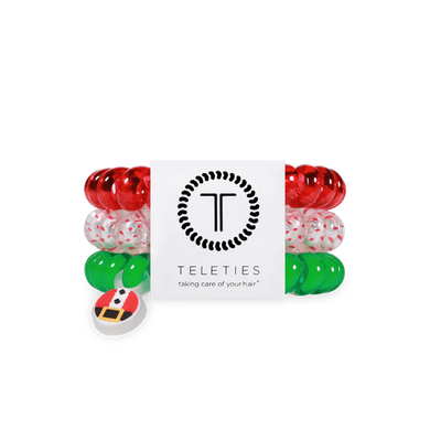 Teleties Hair Ties Christmas Styles- Large*final sale