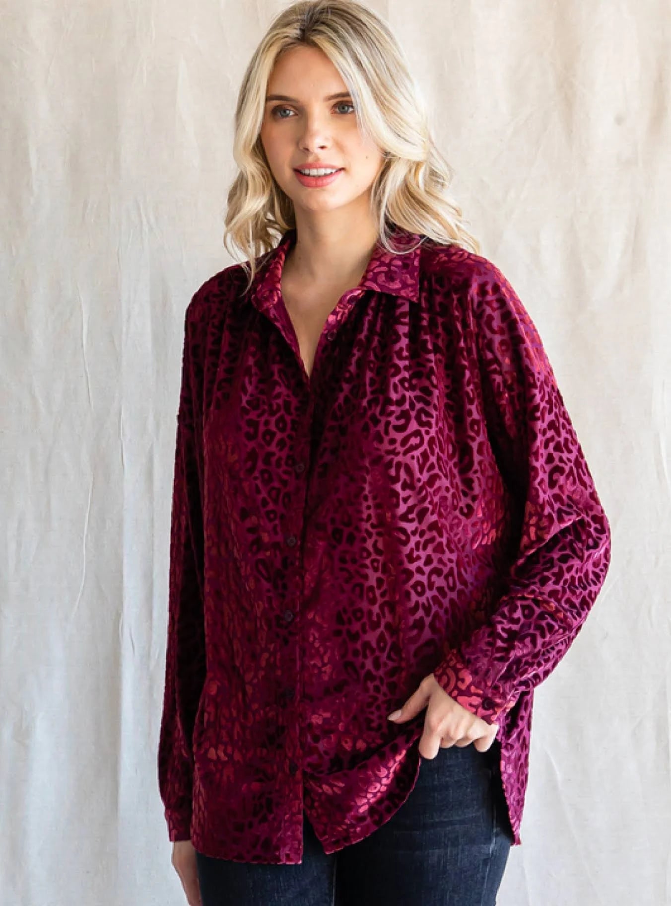 Kay Velvet Leopard Print Top *Final Sale