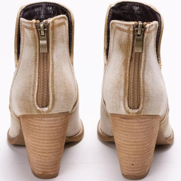 Washed Denim Smoke Show Booties by Corkys*